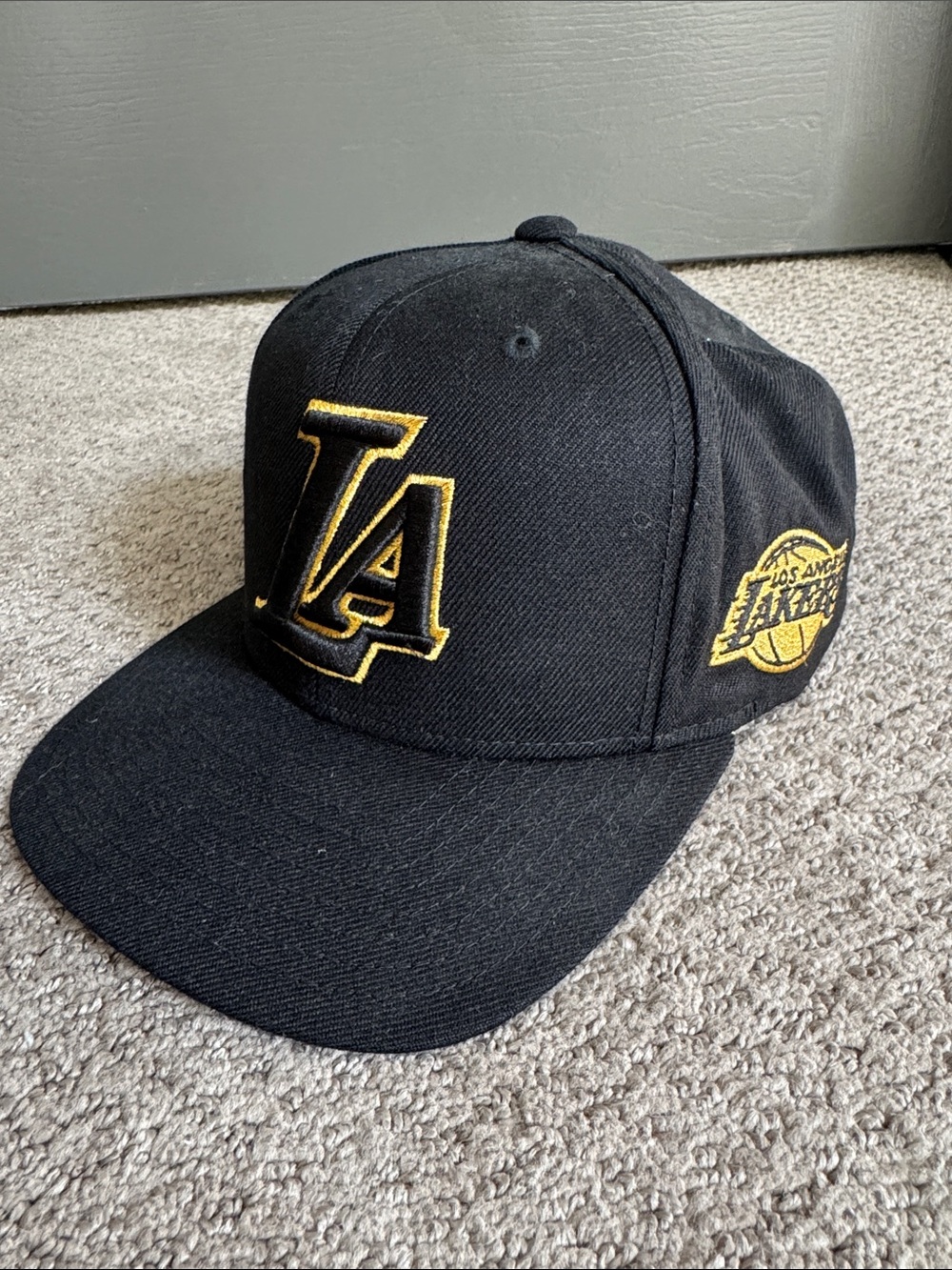 Mitchell & Ness Black and Gold Snapback Hat